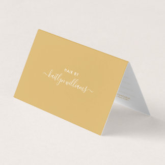 Visite Script simple - Carte de rendez-vous Gold & White