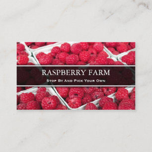 Visite Sélectionnez votre propre framboise, carte de