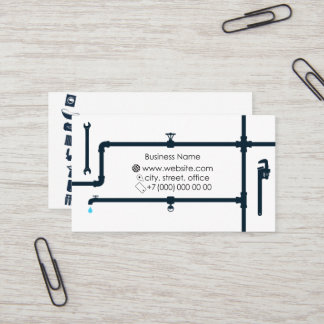 Visite Service de canalisation de plomberie et carte de v