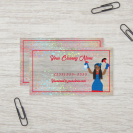 Visite Service de nettoyage avec nettoyeurs, Carte de vis