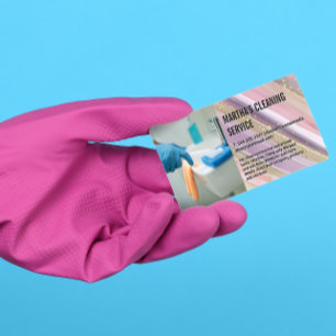 Visite Services de nettoyage   Fournitures   Carte de vis