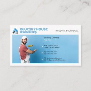 Visite Services de peinture   Peintre au travail Carte de