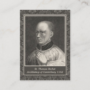 Visite St Thomas Becket de carte sainte de prière de
