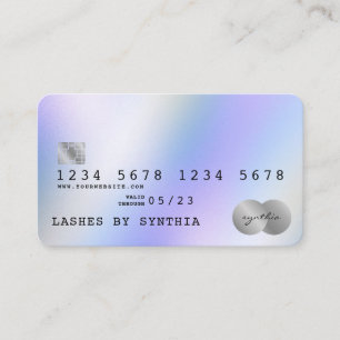 Visite Style de carte de crédit moderne Holographe