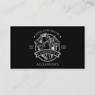 Visite Stylist Barber Tools Personnaliser le Carte de vis