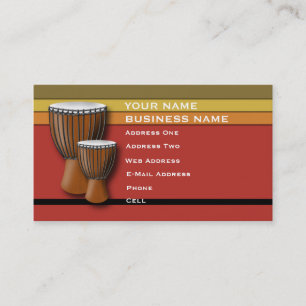 Visite Tambour de Djembe d'Africain - carte d'industrie