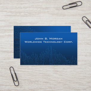 Visite Technologie bleue moderne de carte