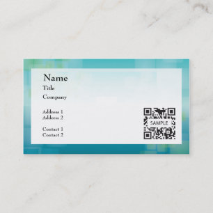 Visite Vert bleu générique de modèle de carte de visit
