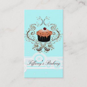 Visite Vintage Victoria Fancy Boutique Blue Carte de visi