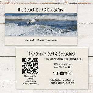 Visite Votre photo Bed and Breakfast Beach Carte de visit