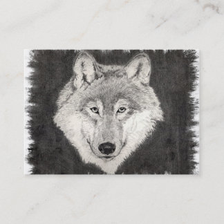 Visite Yeux de la carte de profil de loup