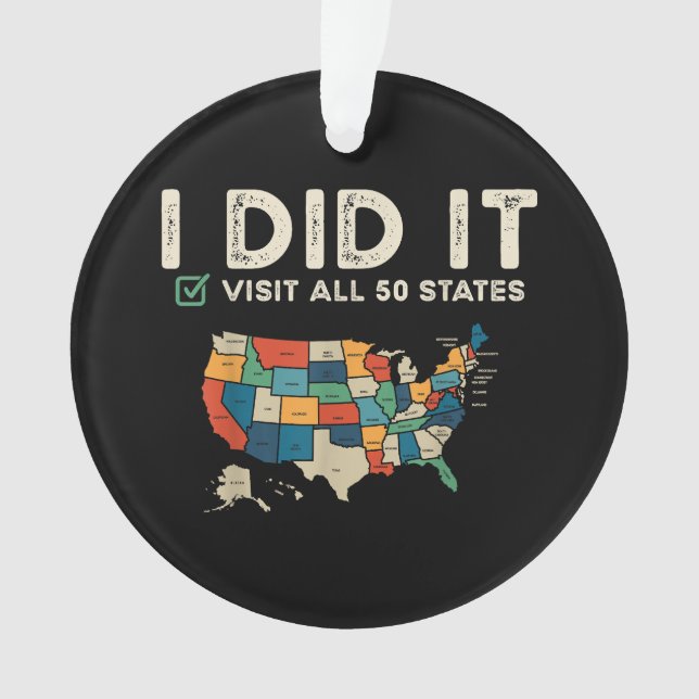 Visited All 50 US States - USA Map Travel - Visit  (devant)