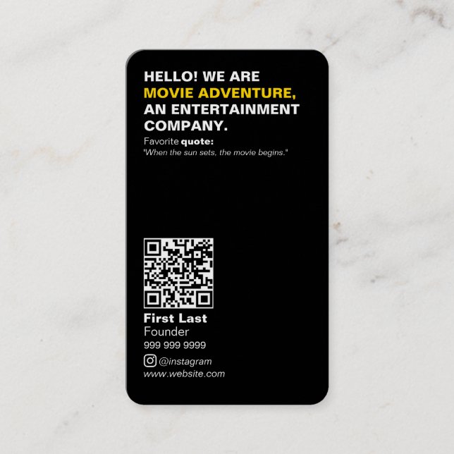 Visitenkarte (Vorderseite)