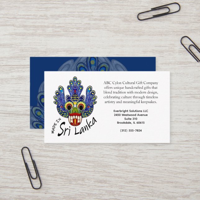 Visitenkarte (Vorderseite/Rückseite Beispiel)