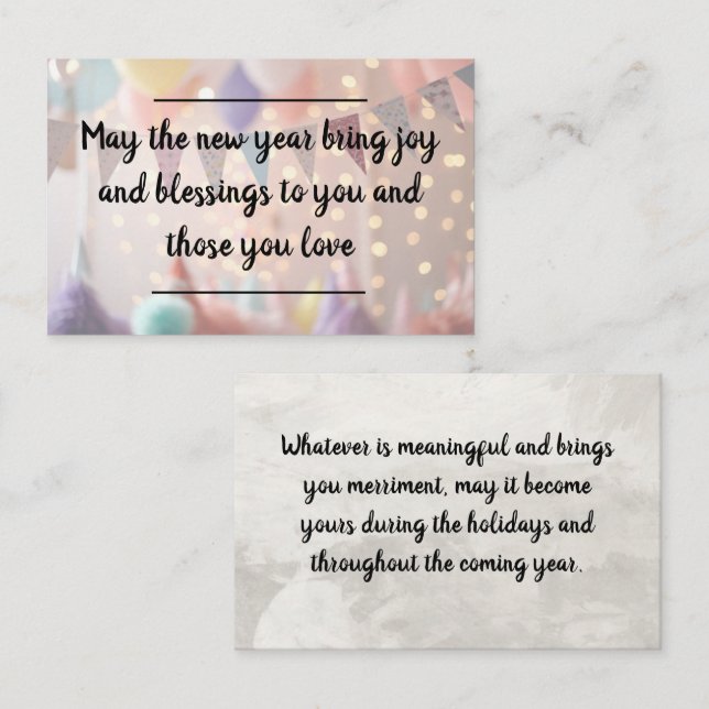 Visitenkarte (Vorne/Hinten)