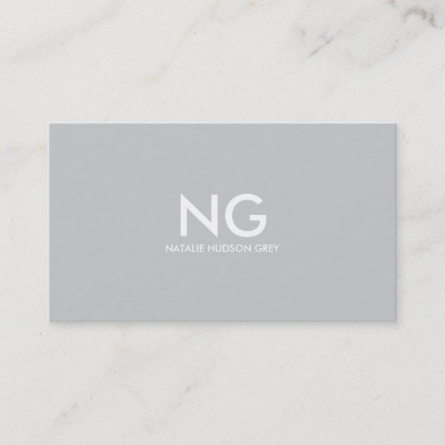 Visitenkarte 001 - Dame Elegance, Grau/Schwarzes (Vorderseite)