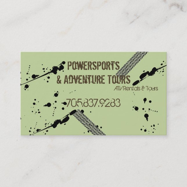 Visitenkarte - ATV 4 Wheeler Adventures Mud Tire (Vorderseite)