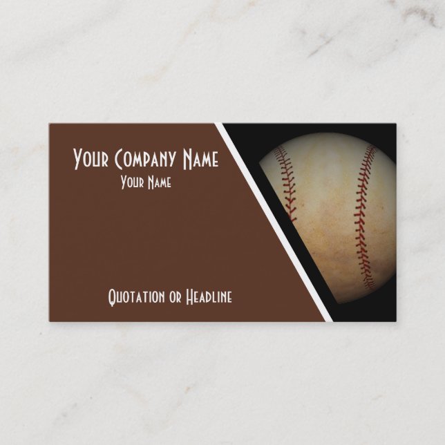 Visitenkarte-Baseball Visitenkarte (Vorderseite)