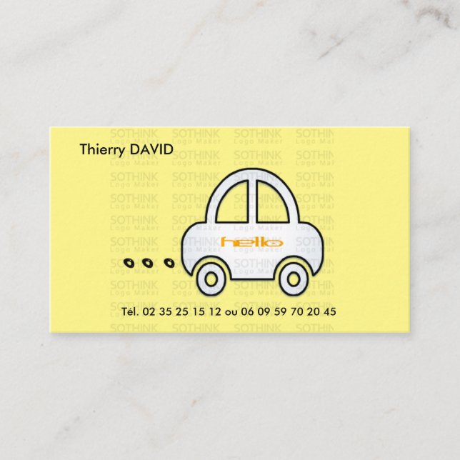 VISITENKARTE BEFÖRDERT (Vorderseite)