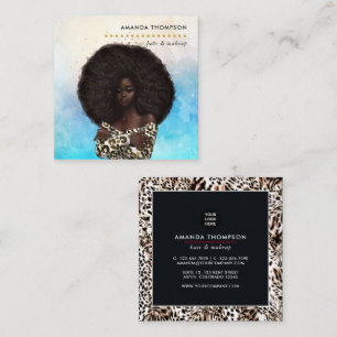 Visitenkarte Black Queen Beauty Fashion Square
