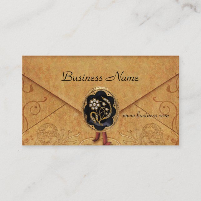 Visitenkarte Business Antique Envelope Jewel (Vorderseite)