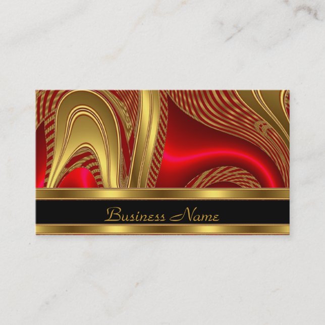 Visitenkarte Business Elegantes Abstraktes Schwarz (Vorderseite)