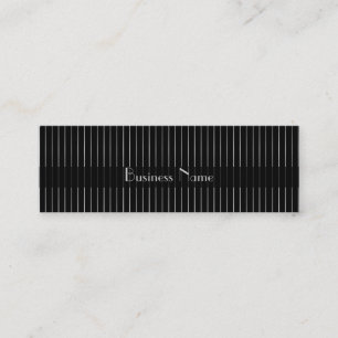 Visitenkarte Business Silver Black Strip