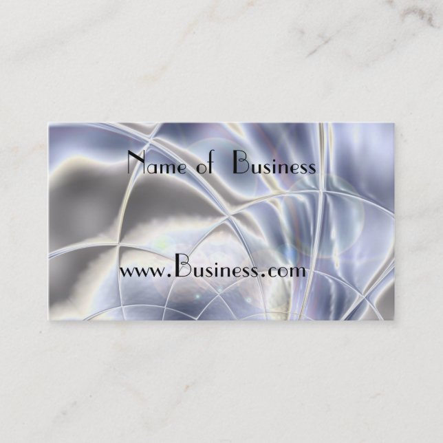 Visitenkarte Business Silver Foil Pearl (Vorderseite)