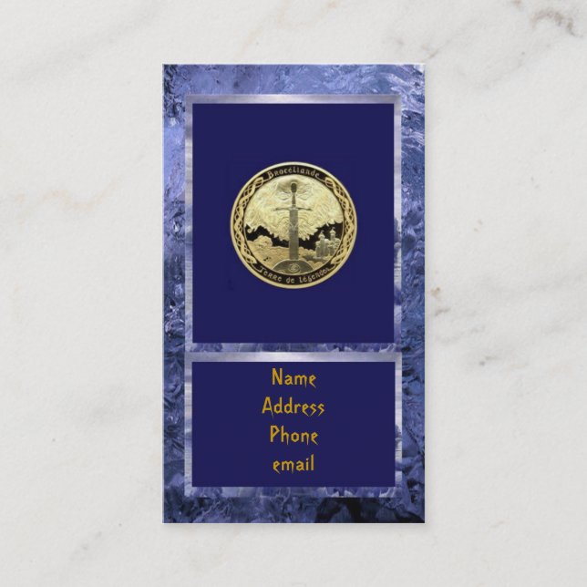 Visitenkarte Camelot Zauberer-Ritter-König-Arthur (Vorderseite)