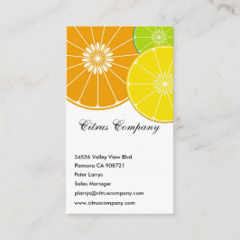 Visitenkarte Citrus Company