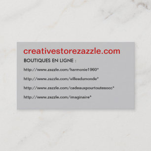 Visitenkarte creativestorezazzle -