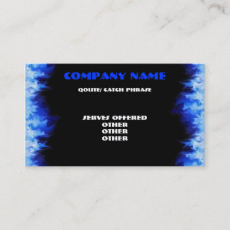 Visitenkarte der blauen Flamme