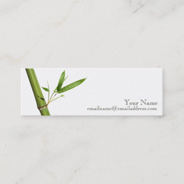 Visitenkarte der Haut - Bambus (Vorderseite)