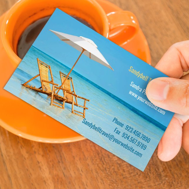 Visitenkarte der Reiseagentur (Von Creator hochgeladen)