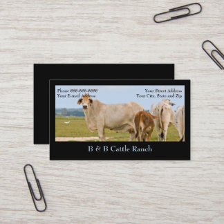 Visitenkarte der Rinderfarm Ranch