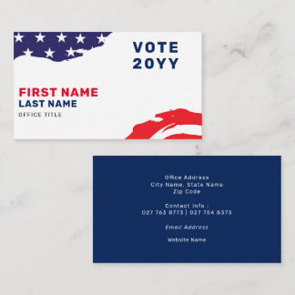Visitenkarte der US-Flag Patriotic Election Kampag