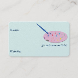 Visitenkarte des Künstlers