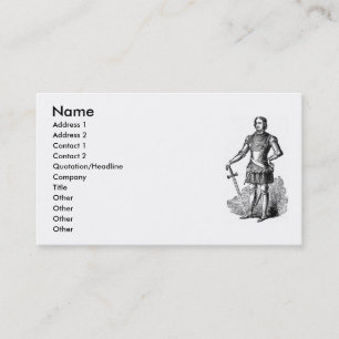 Visitenkarte des mittelalterlichen Ritters