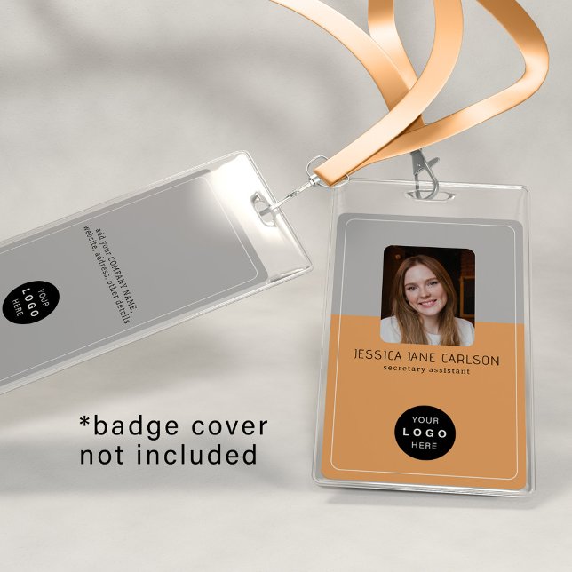 Visitenkarte des modernen Firmenlogos QR Mitarbeit Ausweis (Von Creator hochgeladen)