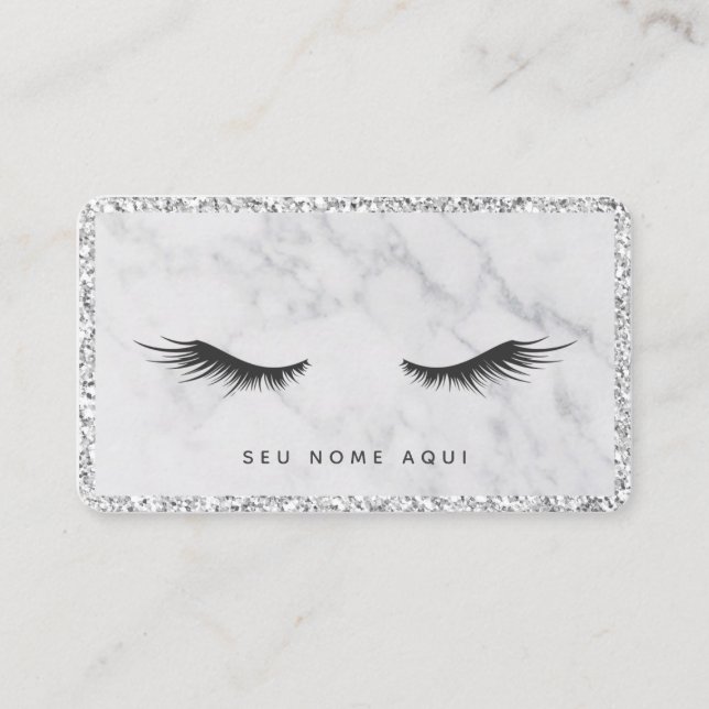 Visitenkarte,- Designer der Wimper -, Visitenkarte (Vorderseite)