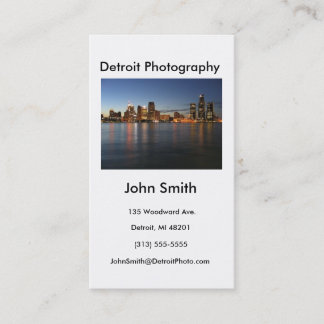 Visitenkarte, Detroit-Fotografie Visitenkarte