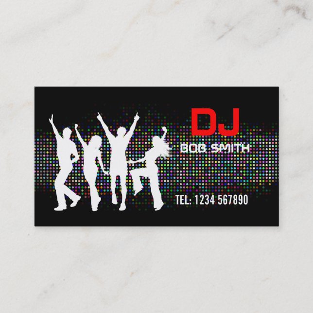 Visitenkarte DJ (Vorderseite)