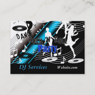 Visitenkarte DJ Disc Jockey Tanzmusik Party