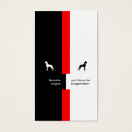 Visitenkarte Dogge