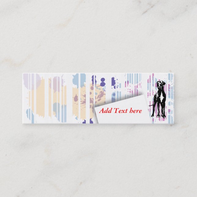 Visitenkarte Dogge (Vorderseite)