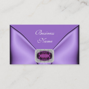 Visitenkarte Elegant Mauve Lila Juwel