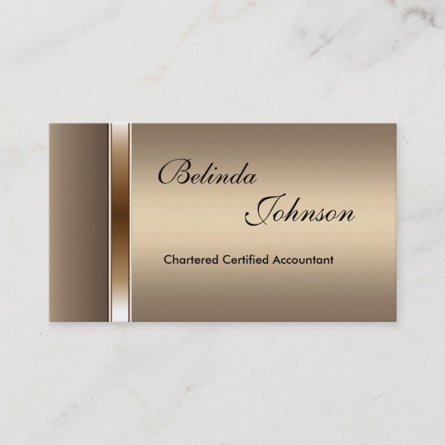 Visitenkarte Elegante Coffee Elite (Vorderseite)