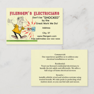 Visitenkarte „Elektriker“