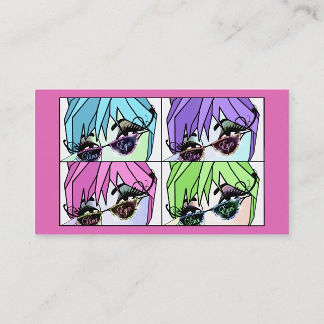 Visitenkarte "Fabulous Lashes" (Rückseite)