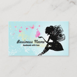 Visitenkarte - Fee, Schmetterling, fantastisch